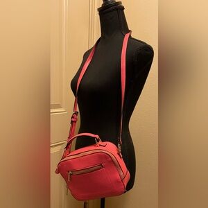 A New Day Peach Vegan Leather Crossbody Bag New Without Tags